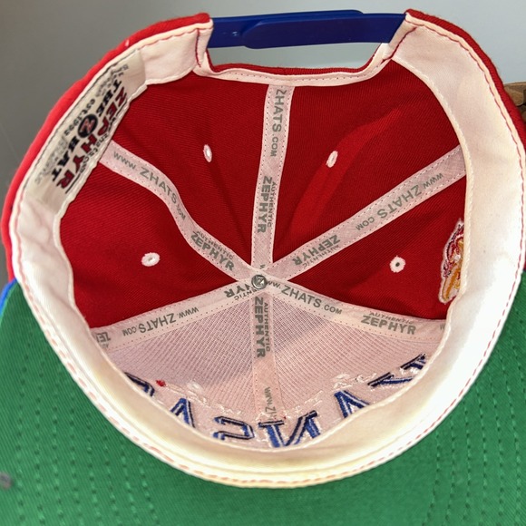 Kansas Jayhawks Zephyr Red Blue Adjustable Wool Blend Hat - Picture 7 of 10